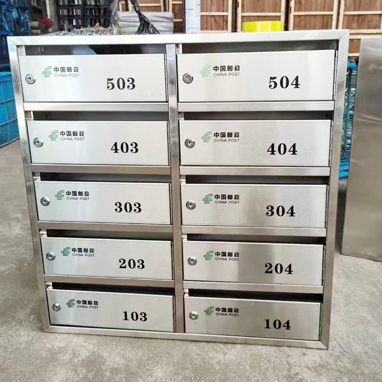 High Quality Wall Mounted Brass Numerals Stainless Steel Hot Sale for Apartment Mailboxes