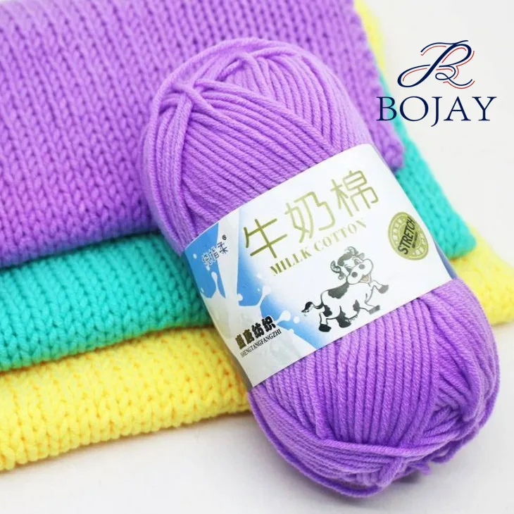 5 Plys Super Soft Hand Knitting Ball Yarn Crochet Cotton with Wholesale Cheap Price Baby Milk 16S/5