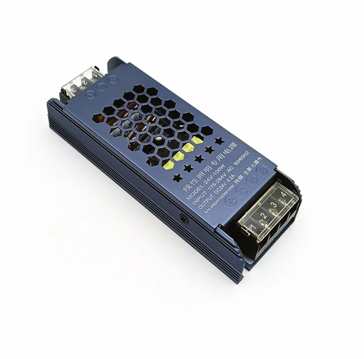 AC220V  to DC24V  Pure copper transformer Slim Linear Lighting Power Supply 24v 100w