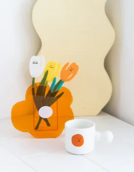 Acrylic vase custom modern minimalist acrylic vase living room ins designer colorful vase decoration table flower arrangement