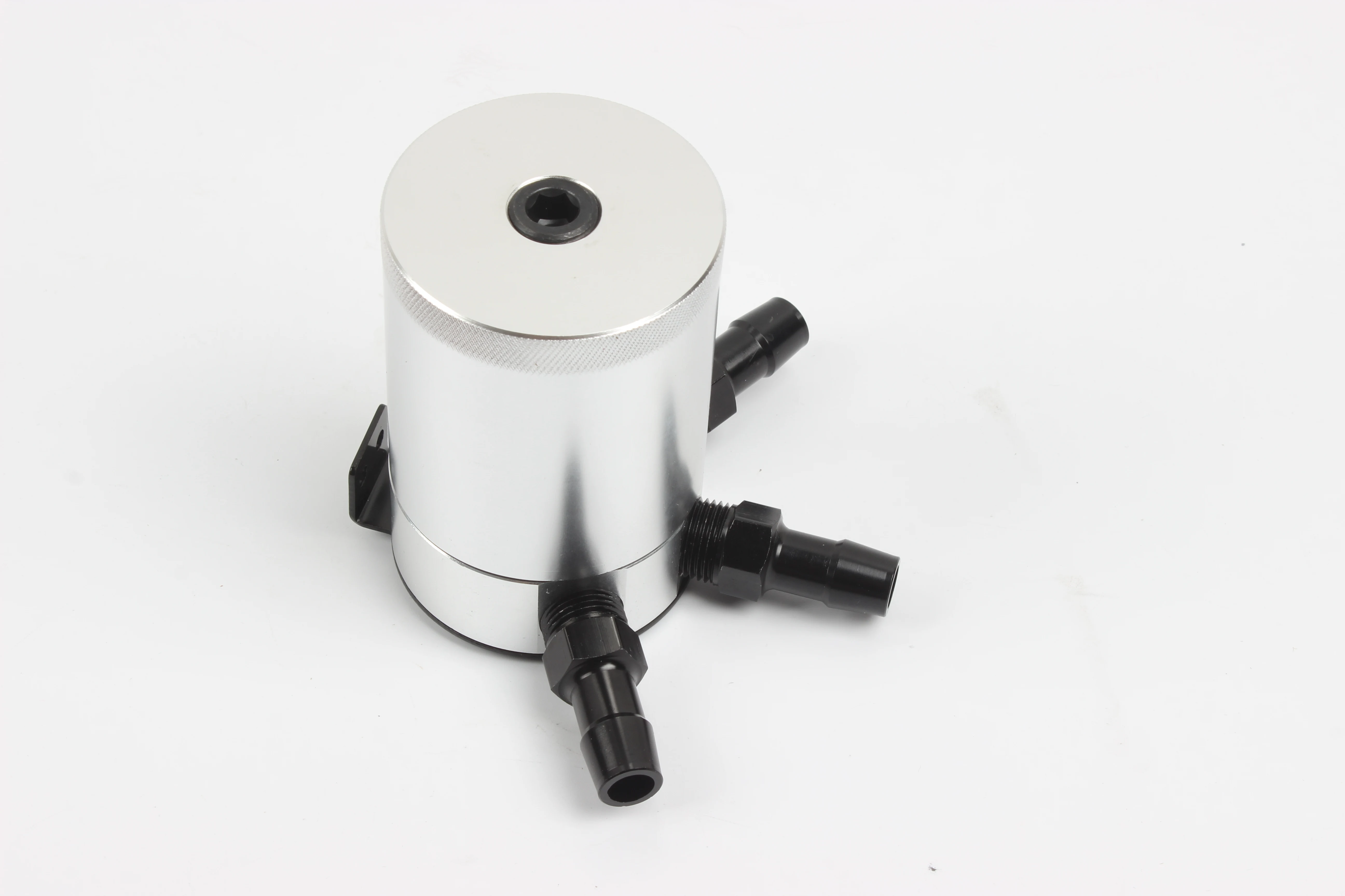 Aluminum Baffled Car Oil Catch Can Tank Separator 3-Port Air-Oil Separator Car accessories