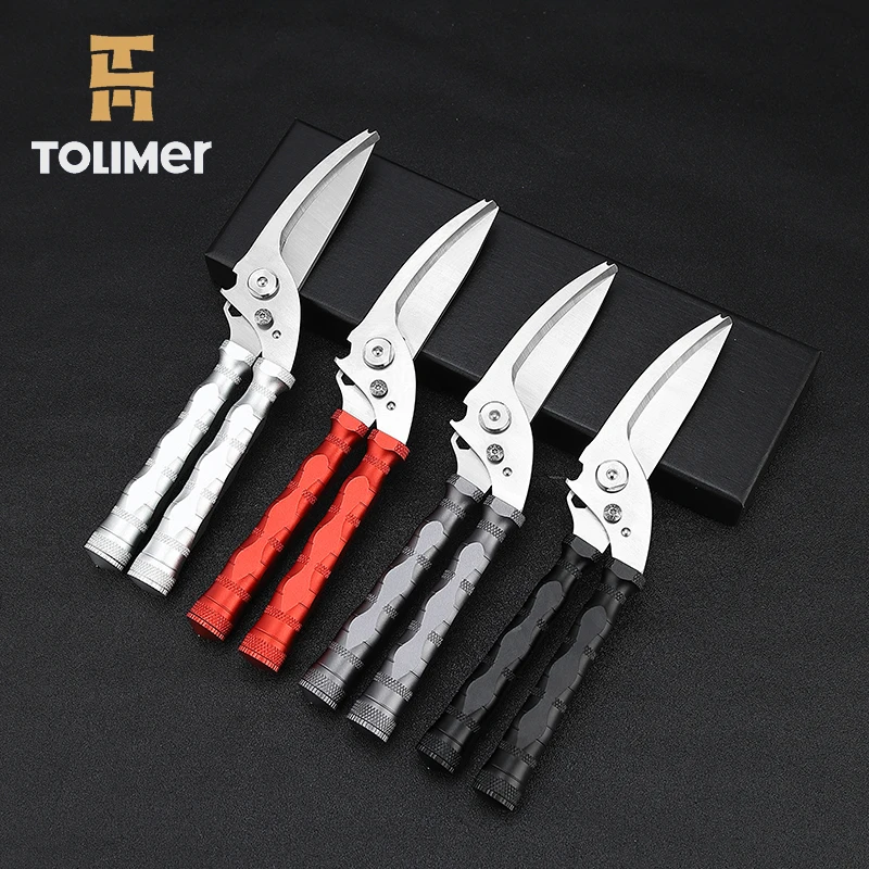 High Quality Detachable Design Stainless Steel Kitchen Poultry Shear With Aluminium Alloy Handle Kitchen Poultry Shear