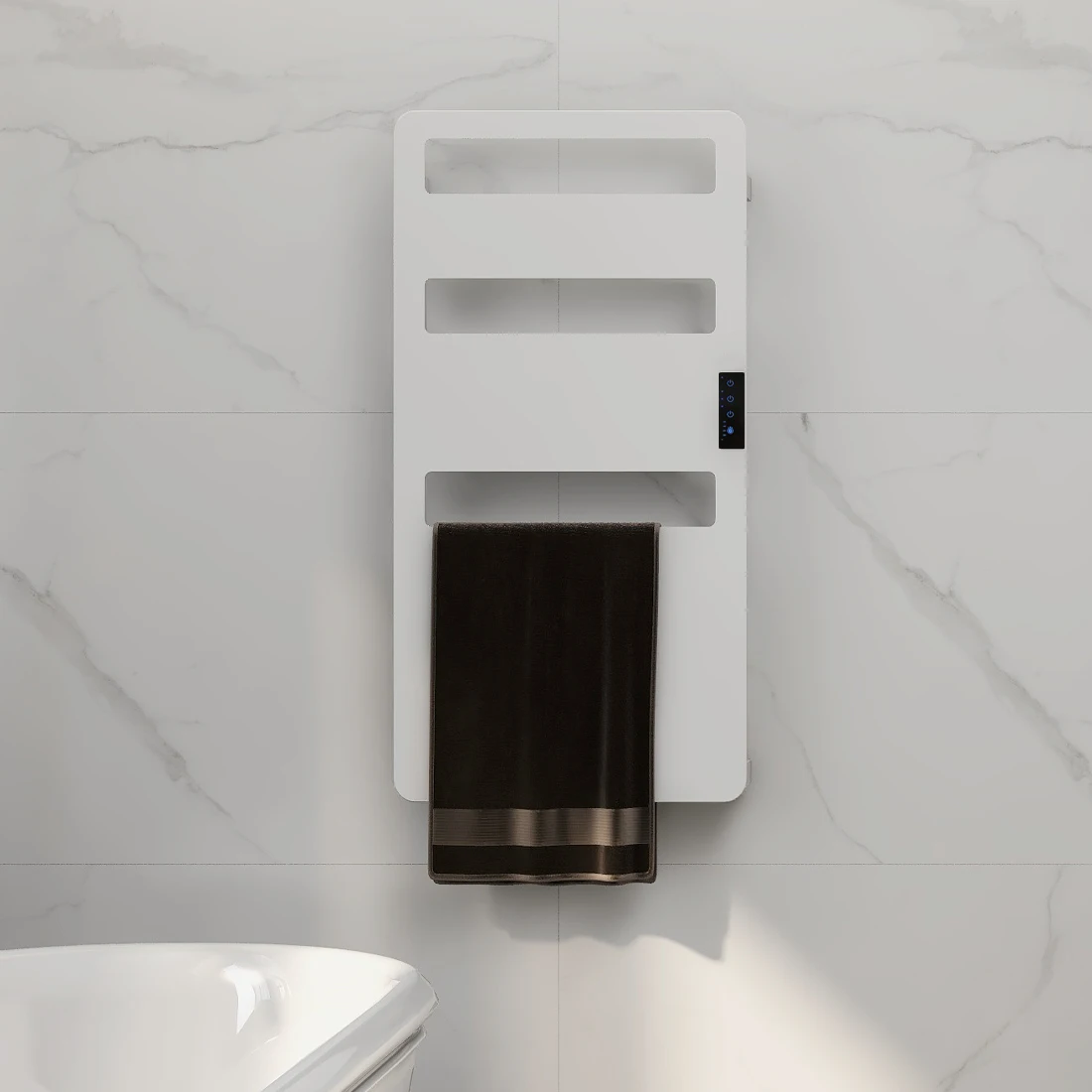 Bathroom Heated Towel Rack With Waterproof IP Grade IP54 Wall Mounted