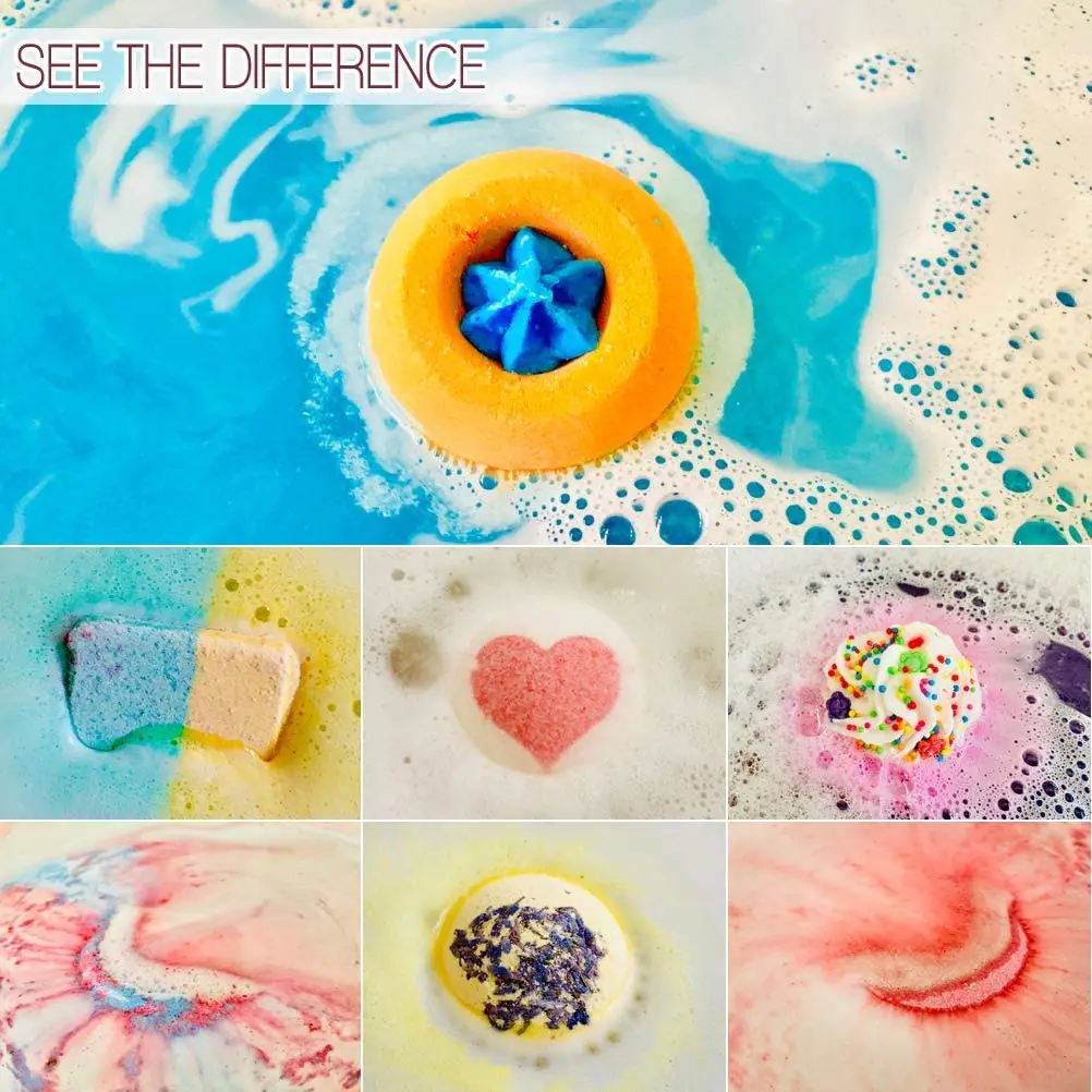 Роскошный 100% ручная работа увлажняющее масло Ши в форме печенья органический распылитель для душа Бомбочки для ванны