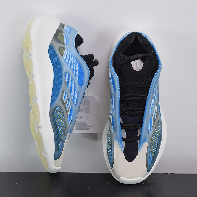 
With Boxes Original 7A Top Wuality Yezzy Azareth Blue 700 V3 Sport Sneakers Yeezy Arzareth V2 Running Putian Shoes 