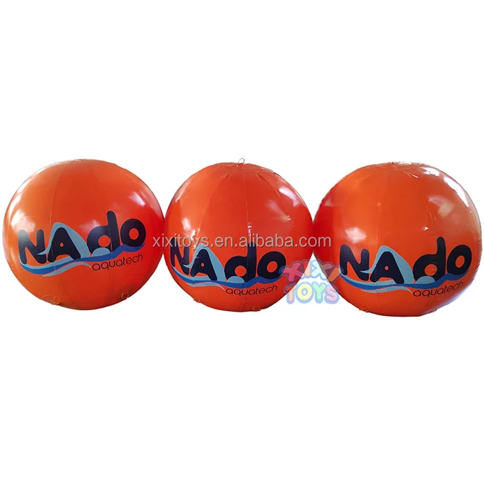 Open Water Orange Durable PVC Inflatable Round Water Floating Buoys,Inflatable Circle Safety Markers For Marathon Swimming Event