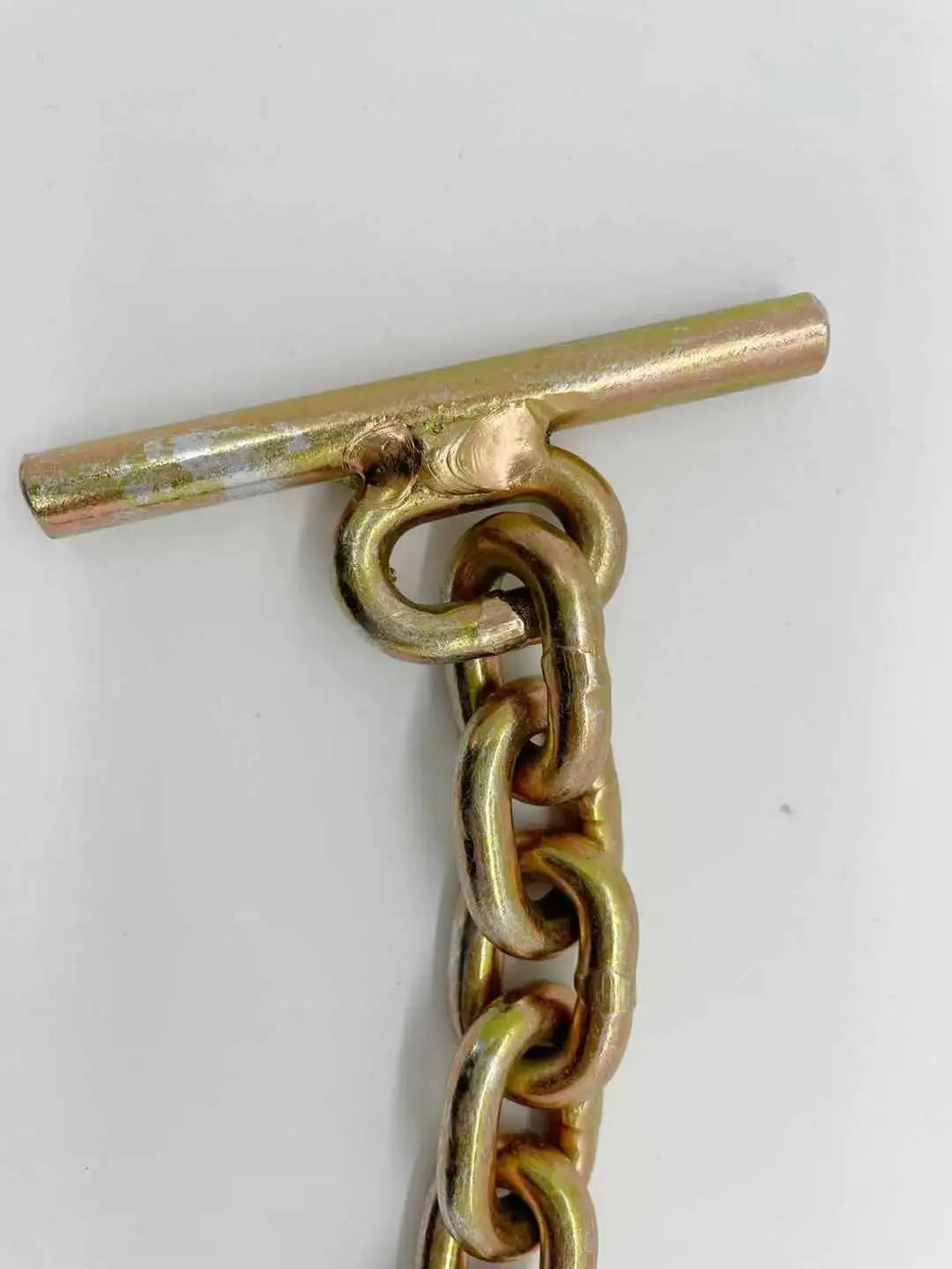 
G80 yellow zinc chromated chain with clevis forest hook 