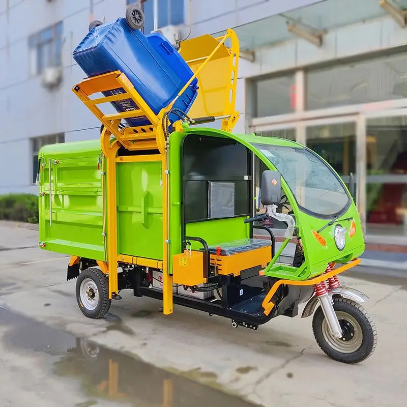 Cheap Garbage Truck Electric Vehicle Compactor Tricycles Made in China for Dump