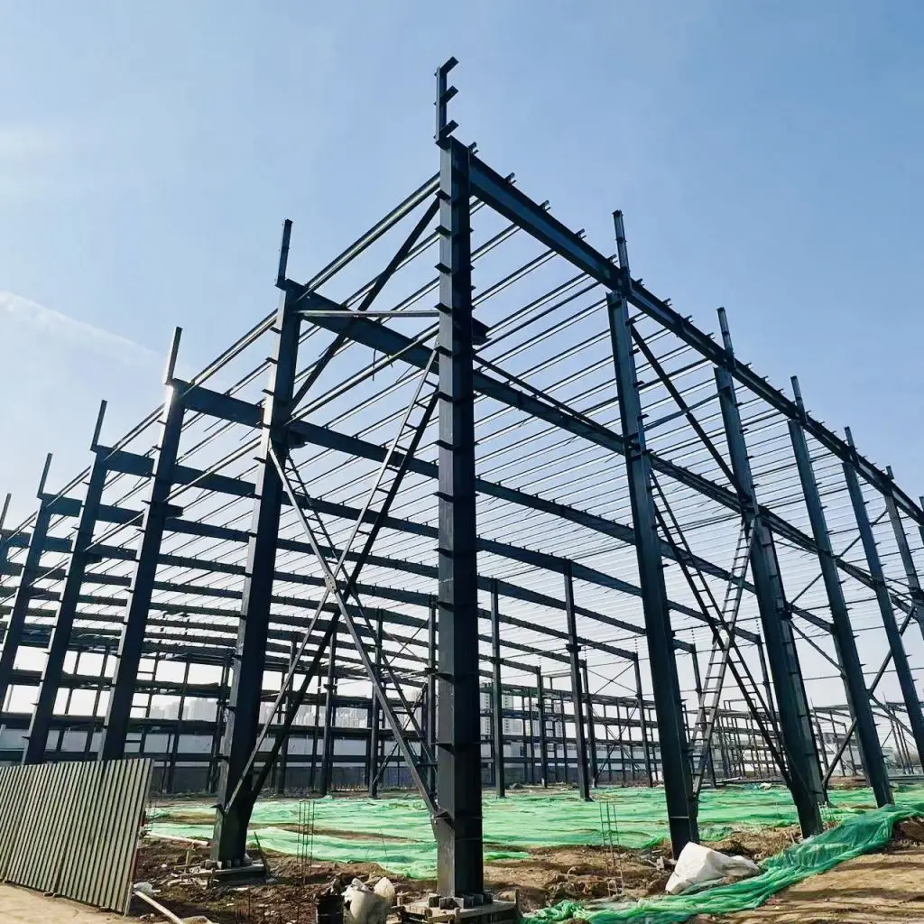 industry furniture storage warehouse industry steel portal frame warehouse PU sandwich panel warehouse