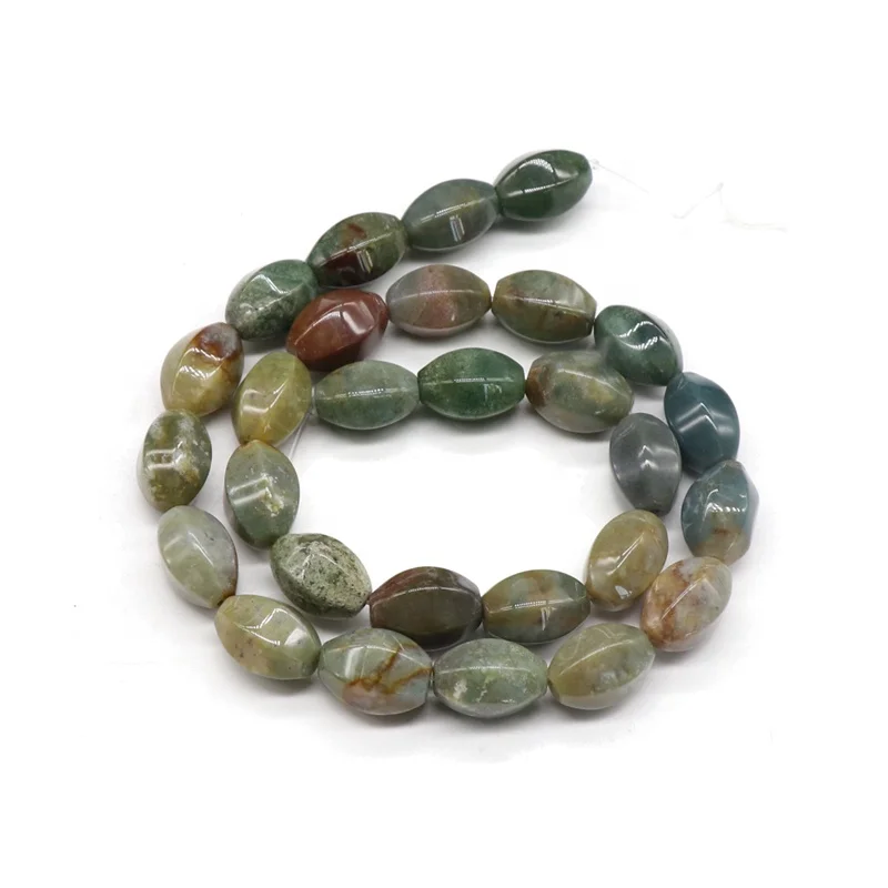Natural agate crystal quartz stone lantern beads scattered beads melon beads diy bracelet necklace lighting accessories