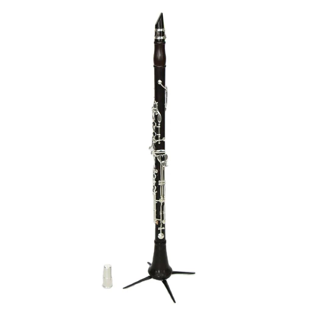 Exquisite Germany system 18 keys clarinet musical instrument Ebony body Silver plated chinese clarinet