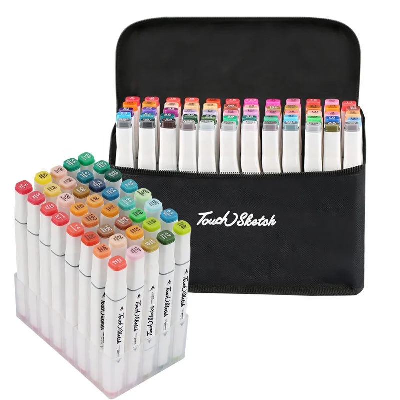 
Art Markers Set Dual Headed Artist Sketch Drawing Marker Acrylic Paint Pens Alcohol Based Pens 