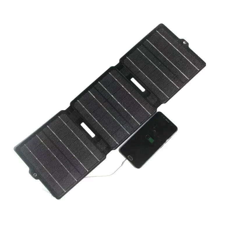 Factory price 15W outdoor folding solar panel charger portable  solar panel fold 5V USB for phone Mini