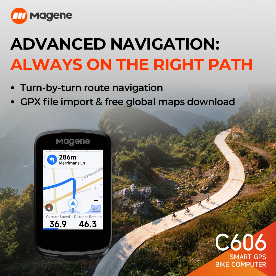 Magene C606 смарт-GPS велосипедный компьютер 2 8 дюймов цветной сенсорный экран Wi-Fi/Bluetooth передача данных настраиваемый дисплей
