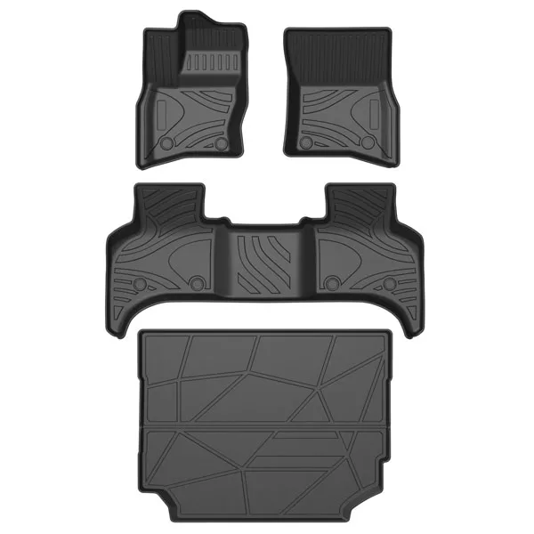 Perfectly Fitted Full Surround TPE  Car Mats 4 Pieces Anti Slip  Car Floor Mat Detachable Cushion for L-and Rover Defender