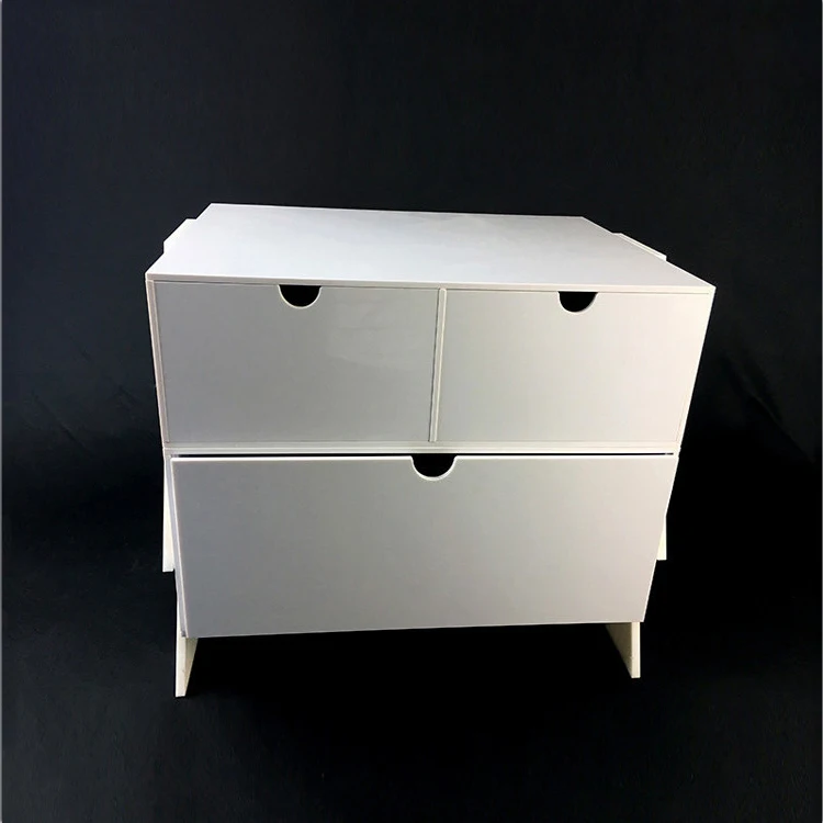 Прикроватный акриловый пластиковый шкаф, современная мебель для гостиной с ящиками, традиционная квадратная форма, на заказ