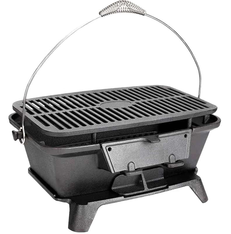 cast iron indoor hibachi Chinese bbq grill restaurant table top barbecue charcoal grill