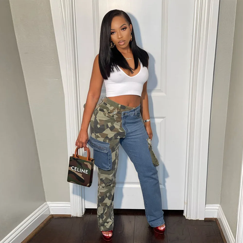 stretch blue jumpsuit 2023 designer fashion casual tall stretchy plus size jeans pants skinny low waist jeans for women