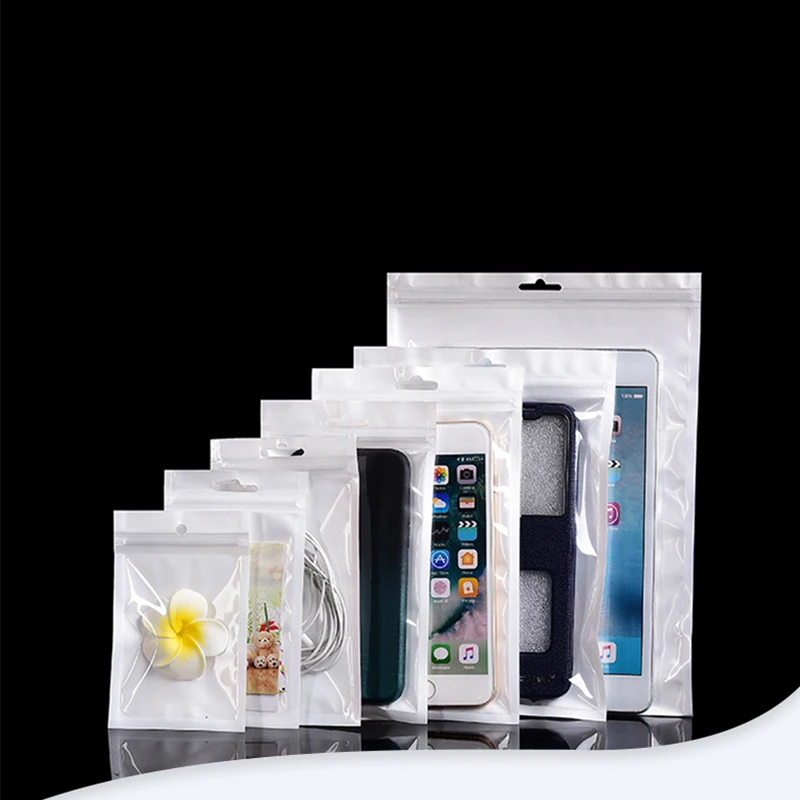 Wholesale Custom Printed Logo 3C Accessories Earphone Jewelry Packaging Bag Mobile Phone Case Packaging Bag