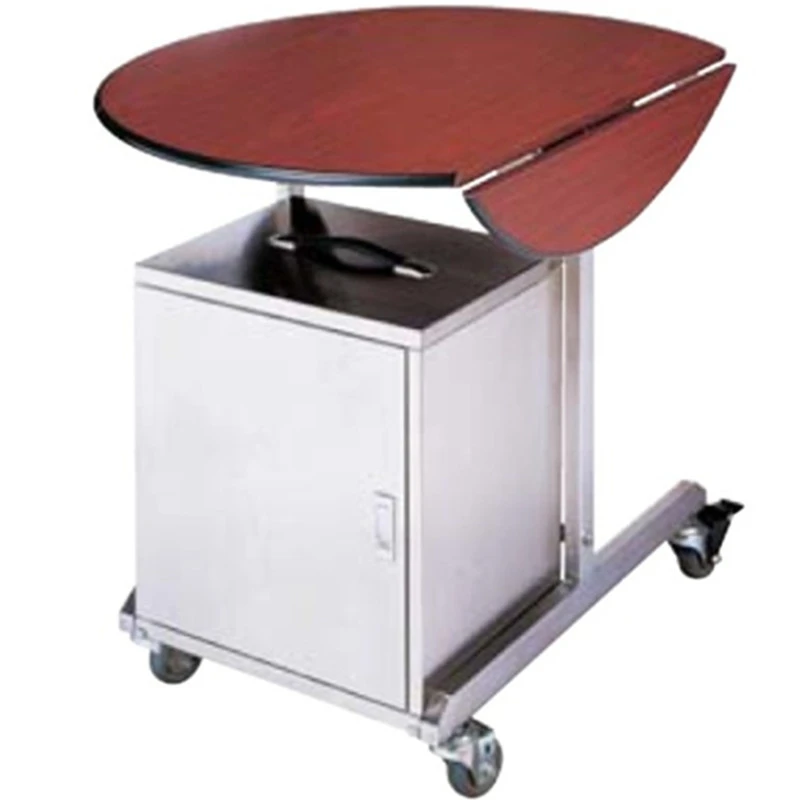 Modern Mahogany Color Hotel Room Service Plug-in Cooler Table Hotel Trolley
