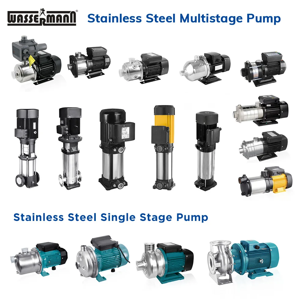 Single stage end suction industrial stainless steel centrifugal water pump