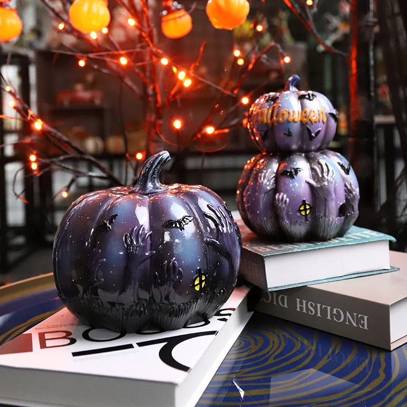 Redeco OEM Halloween Pumpkin Sculpture Holiday Decoration Resin Craft For Decor