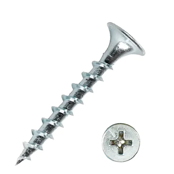 Very hard Coarse Thread tornillo self tapping screw White and Blue Zinc plated Drywall Screw