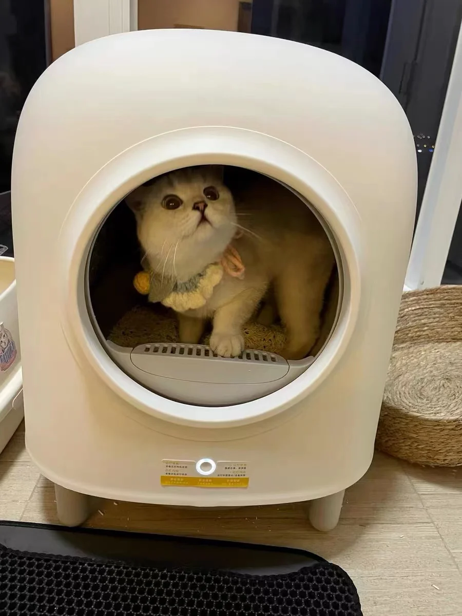 6L Electronic Pet Cat Litter Box Automatic Self Cleaning Semi-closed Petree Cat Tray Pet Toilet Smart APP Control Pet Supplies