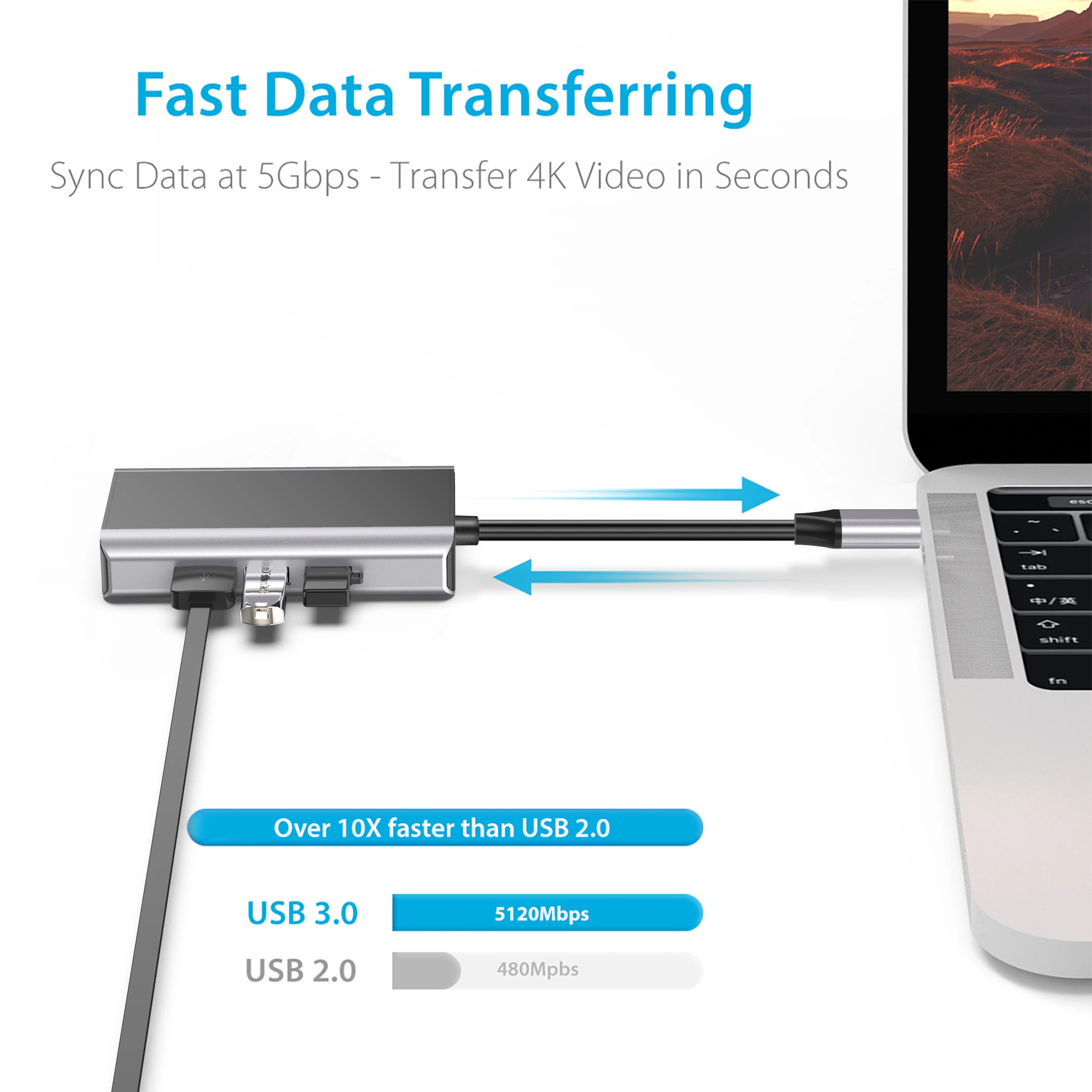  Индивидуальные 9 в 1 USB C концентратор RJ45 3 0 гигабитный Ethernet 4K HD выход SD/TF кардридер Type-C порт для MacBook