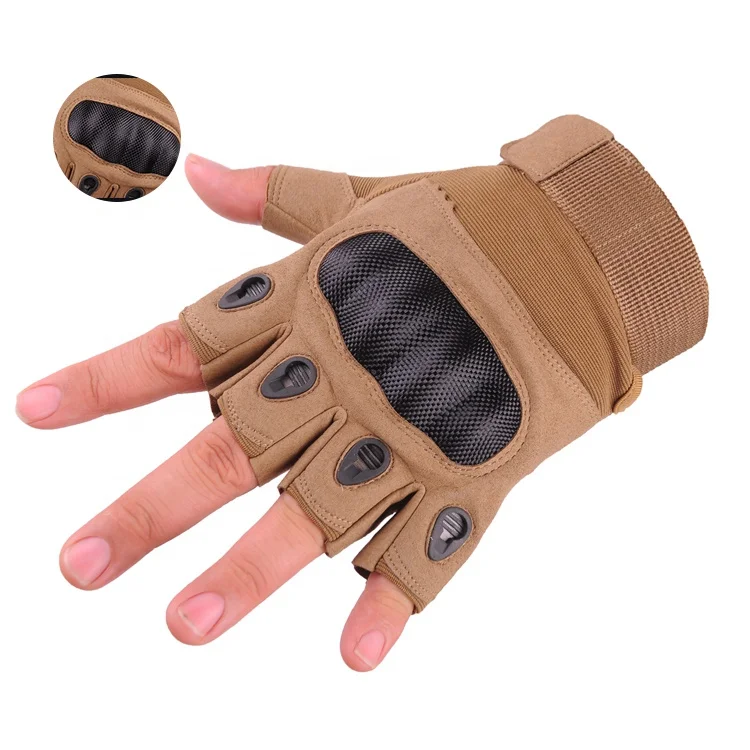 Тяжелые тактические перчатки без пальцев для активного отдыха военные армейские стрельбы