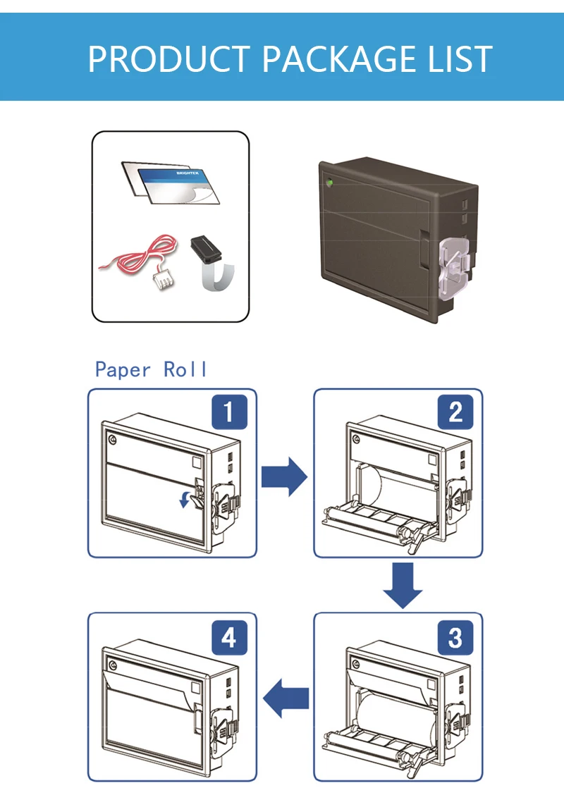 Brightek 80mm Mini Thermal Panel Printer WH-E19 for weighing scale