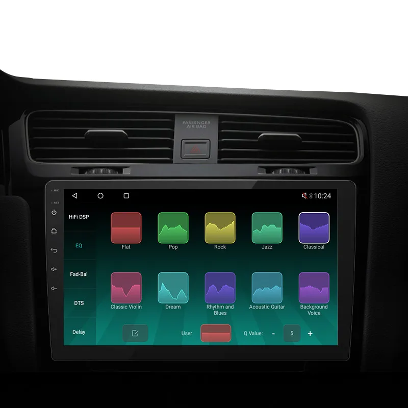 Qualcomm 8 Core 4G/wifi HIFI Android Car DVD Player QLED touch screen GPS&navigation 2K resolution Power amplifier Car video BT