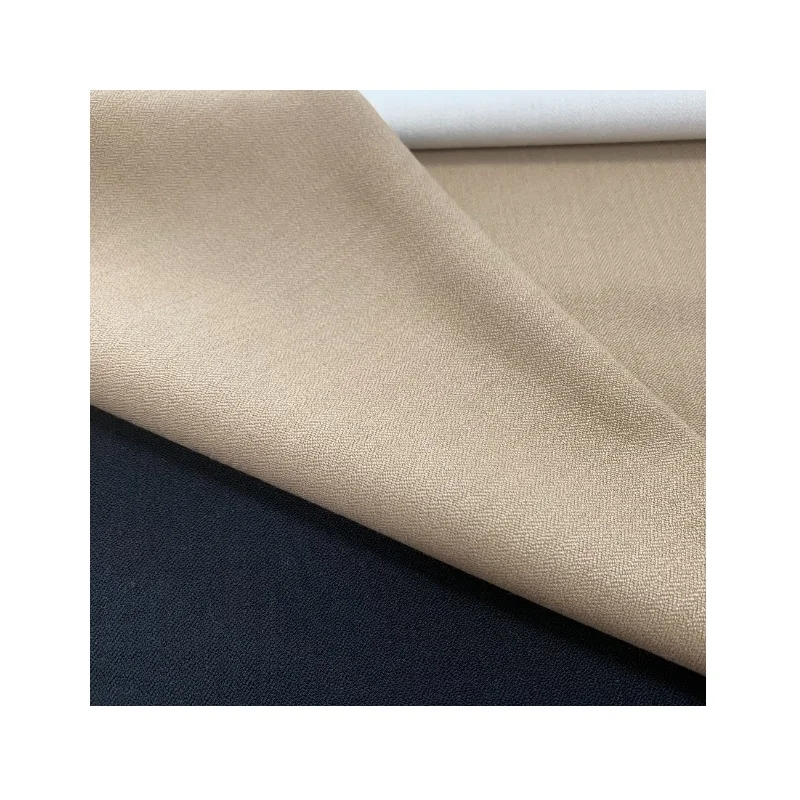 2024 Hot Sales Colorful In Stock T/R Woven Fabric With Good Stretch And Soft Handfeeling For Women Spring-Summer Garments