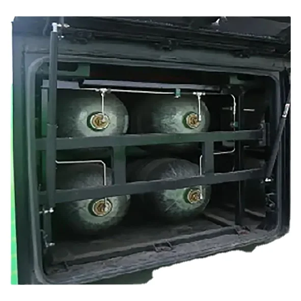 Factory Price Hydrogen Storage Tank System 35MPa 140L 210L H2 Gas Storage on hydrogen buses with pressure reducer