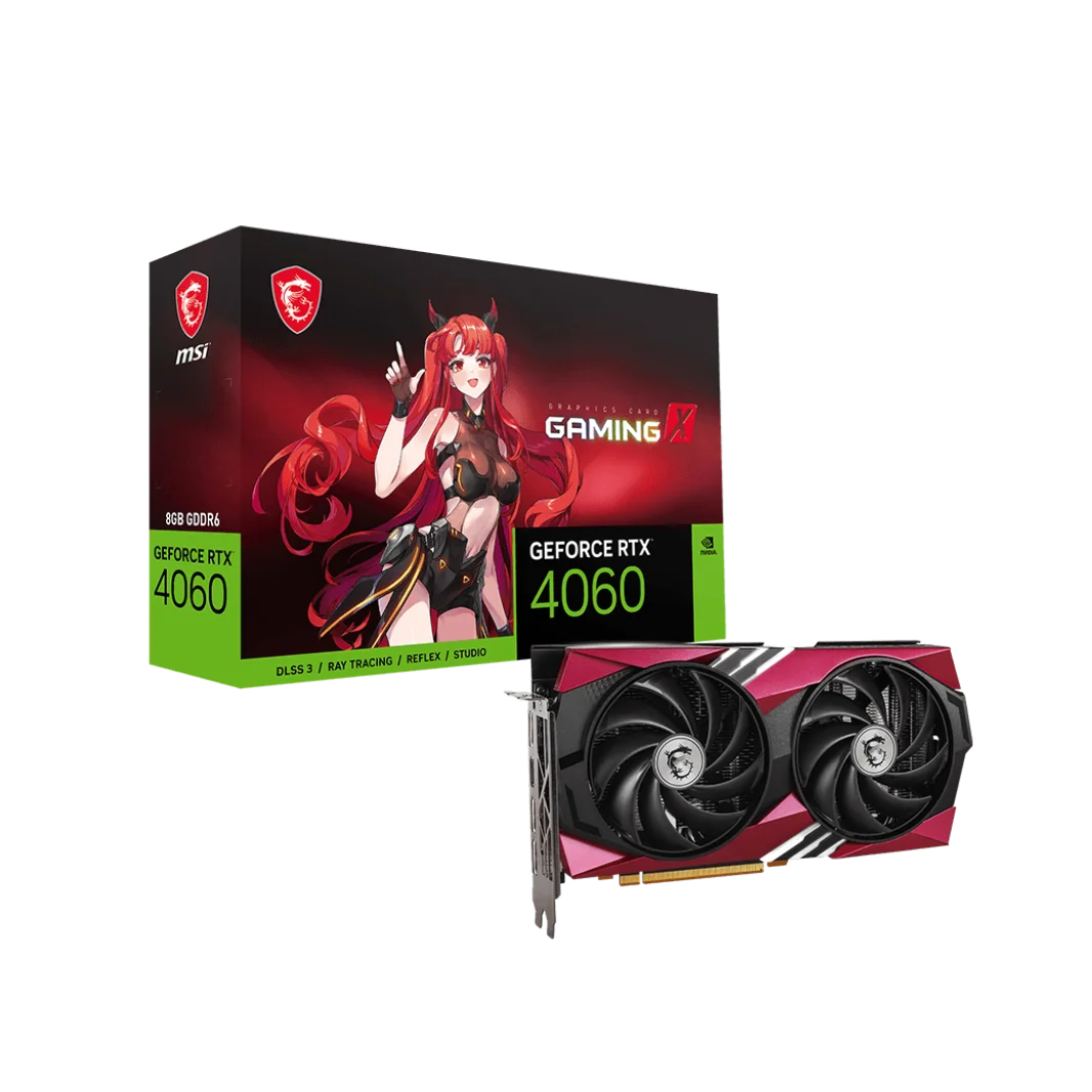 New MSI RTX 4060 GAMING X 8G MLG RED Gaming Graphics Card PC GPU Video Card