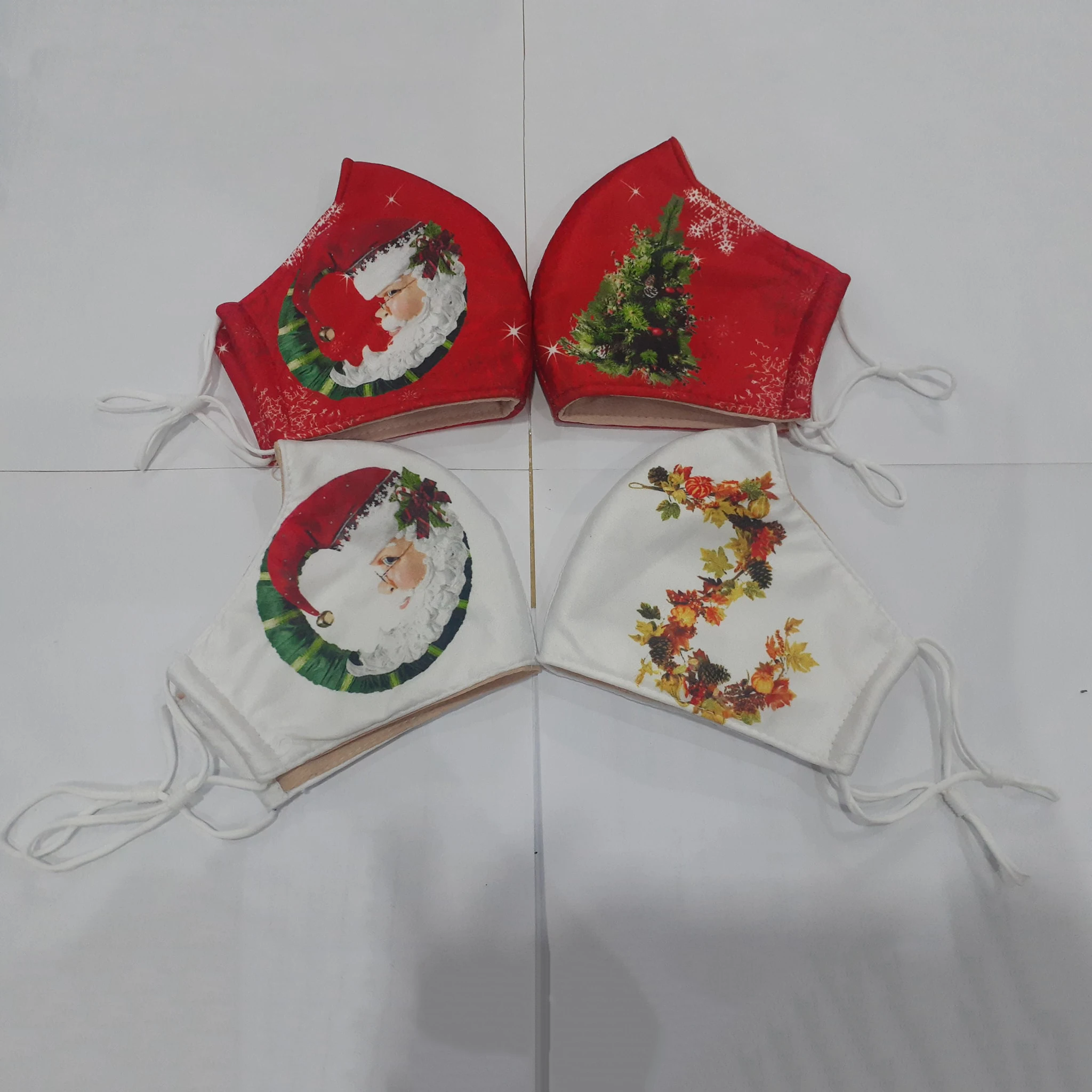 Модный Рождественский чехол для лица из полиэстера и хлопка, многоразовая мягкая удобная 3D-печать, индивидуальный дизайн