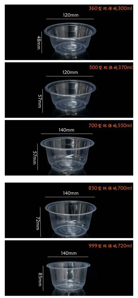 Custom Logo 12oz/16oz/35oz Clear Biodegradable Fruit Containers with Lid for Food Preservation Dessert Salad Fruit Storage