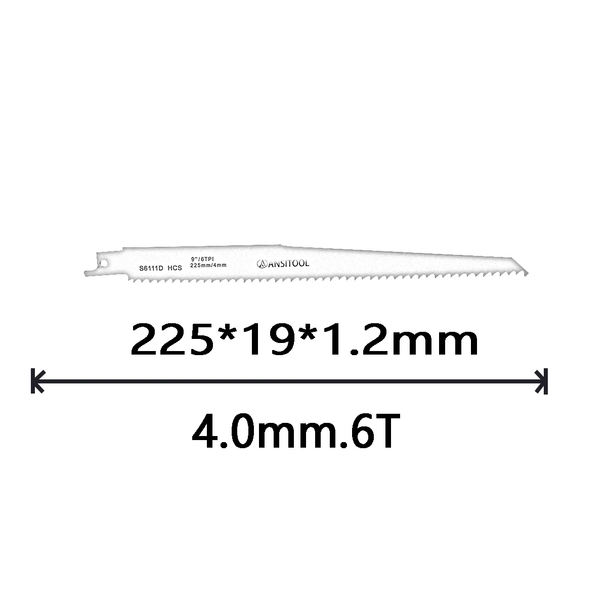 S6111D 6T Woodcutting Reciprocating Saw Blade Set, 2-Piece