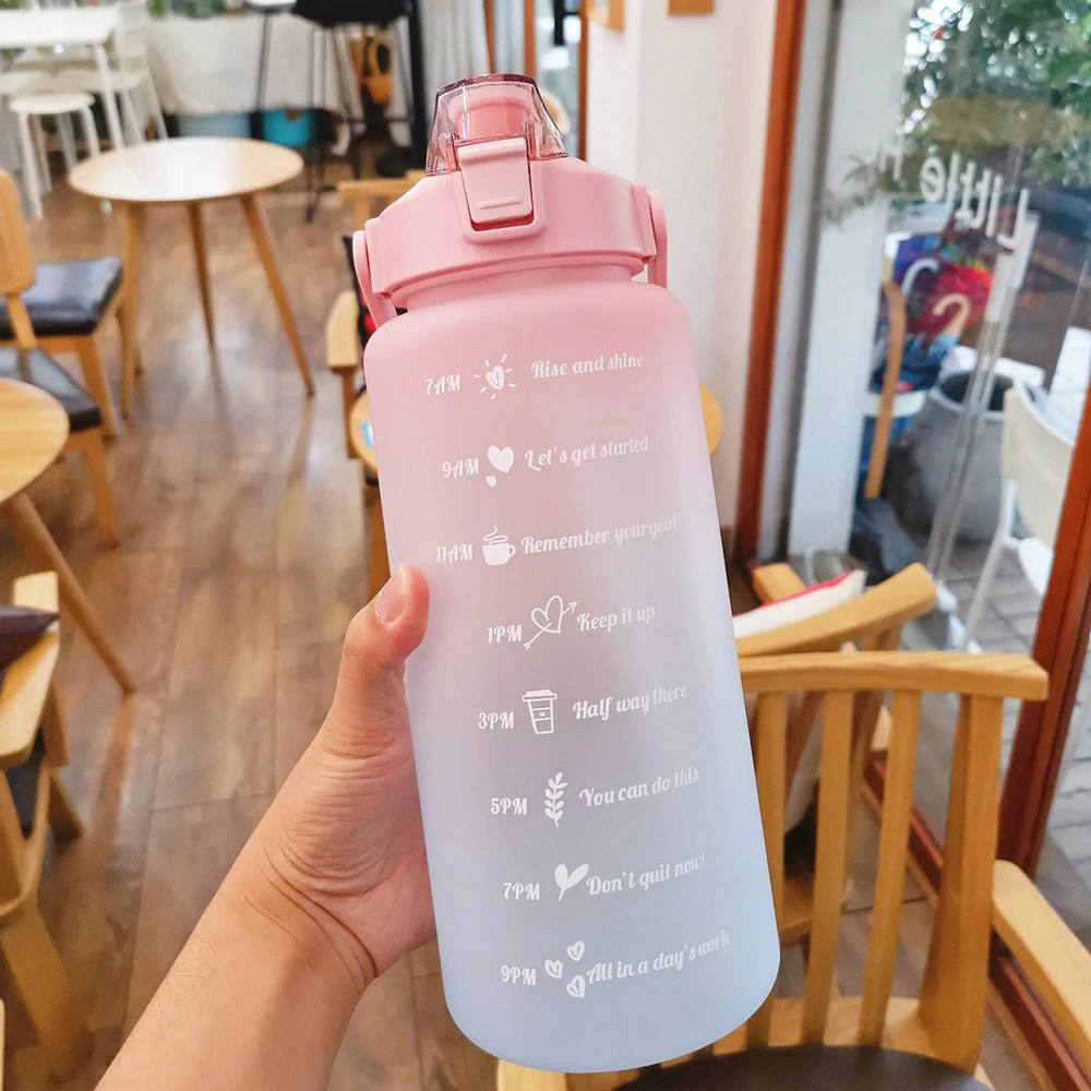High Quality 2000ml Large Capacity Sports Water Bottle Plastic Sport