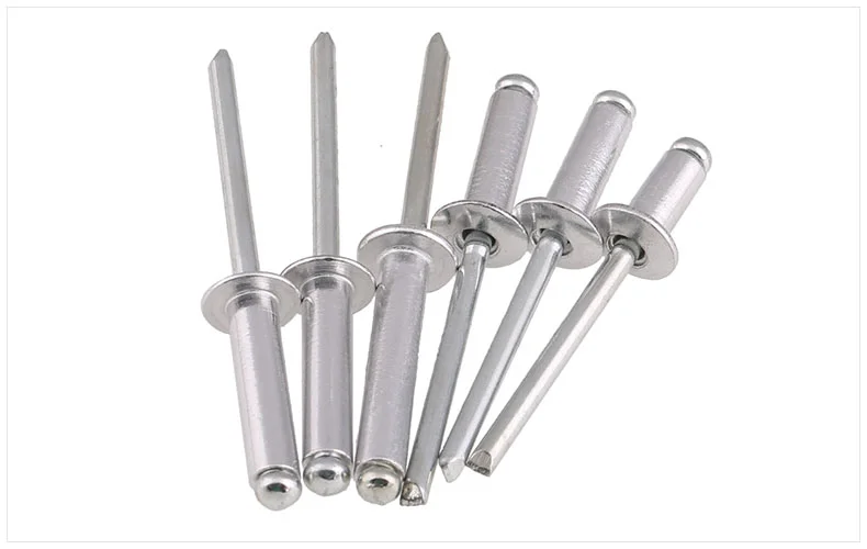 Stainless Steel Aluminum Blind Rivet DIN7337 Round Head Aluminum Steel Stem Break Pop Blind Rivet