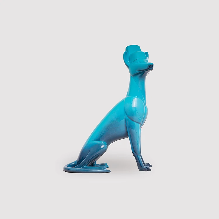 
hot sales colorful Dog shape High Quality Statue Bling Home Decoration Crafts 