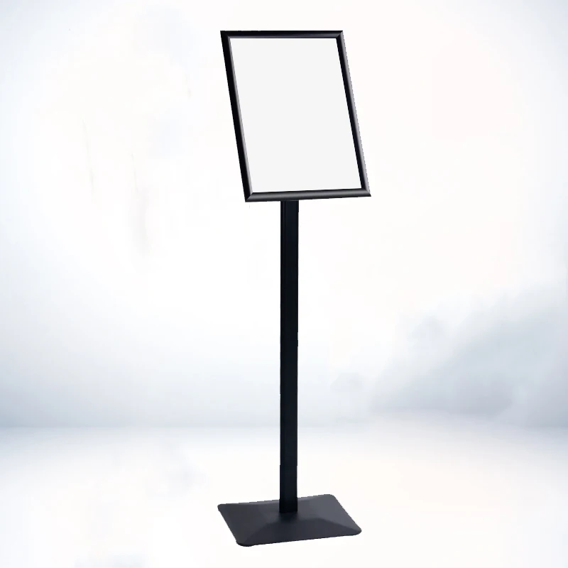Heavy Duty Pedestal Sign Holder Floor Stand Sign Stand Poster Stand Black and Silver for A2 and A3