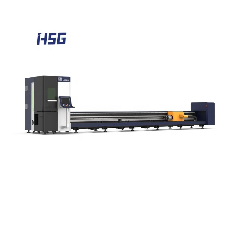 Hsg Laser Factory H Beam Fabrication Line Automatic H Beam Coping Cutting Robot Machine Tube Fiber Laser 200*200mm Cutting Area