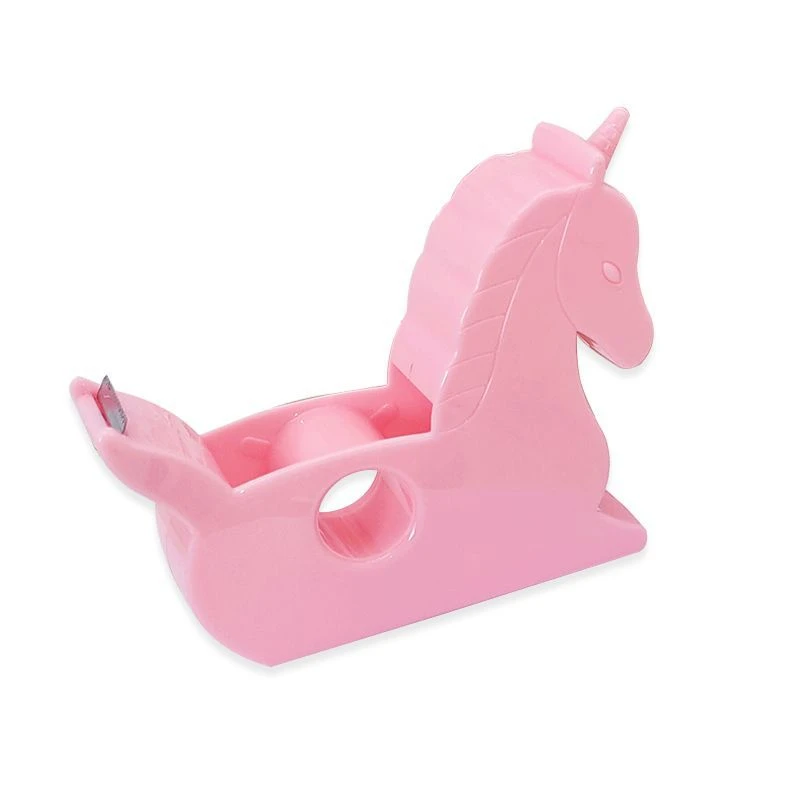 Creative Cartoon Tape Holder Dispenser Rainbow Student Tape Seat Machine Hand Ledger Tool Small Adhesive Tape Holder