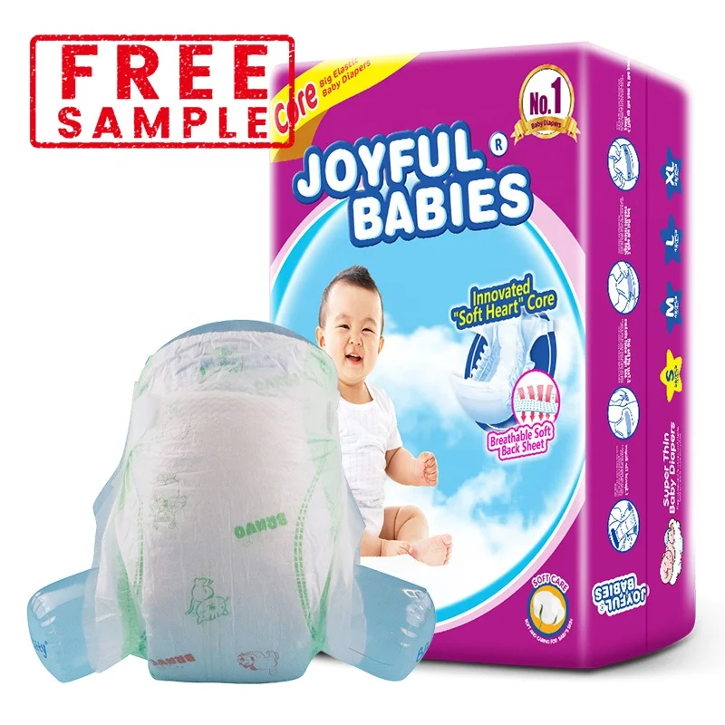 Hexing OEM Baby Disposable Diaper Bales Nappies Sensor Leak Proof Cheap Price Loose Baby Diapers For Babies