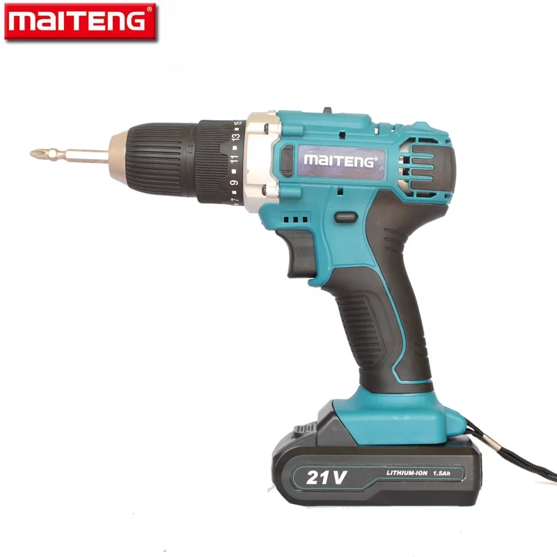 
MAITENG power tool MT7721 21V Two-Speed Li-ion electric+drill Cordless hand Drill 