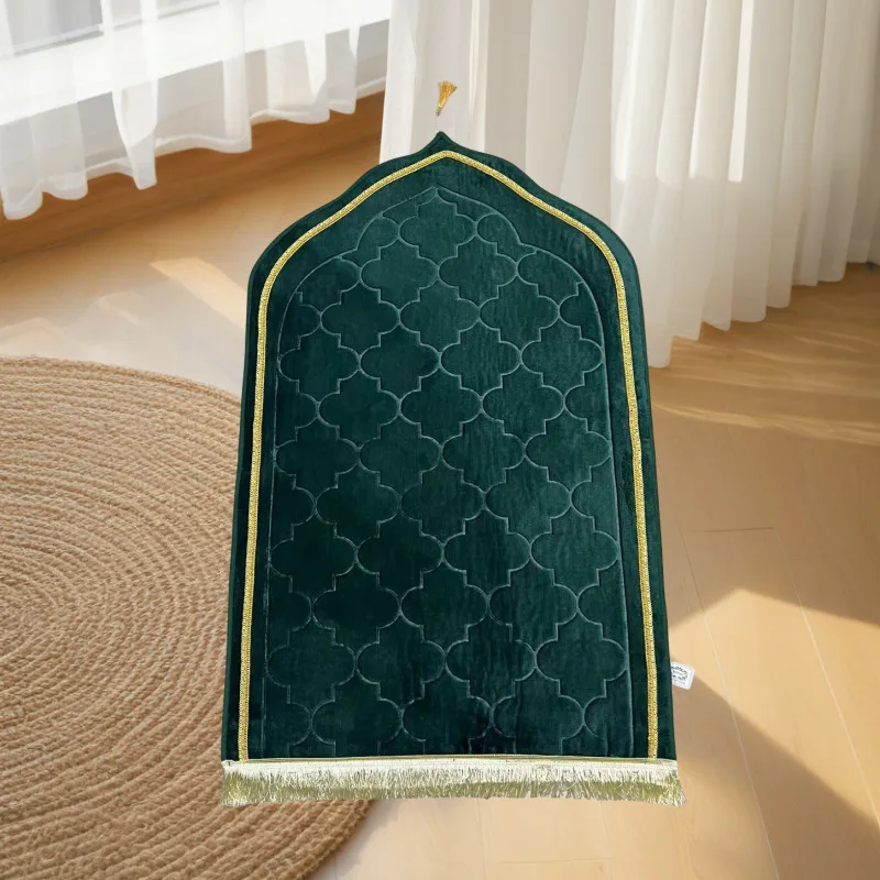 Soft 100% Polyester Prayer Rug Pakistan New Design High Quality Print Muslim Prayer Mat