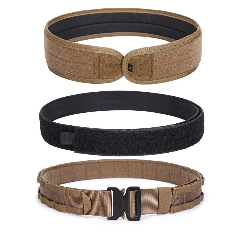 GAF Nylon Outdoor Neoprene Zinc Hardware 3 In 1 Molle Camo Quick Release Buckle Battle Combat Gear Tactical Belt For Men Belt
