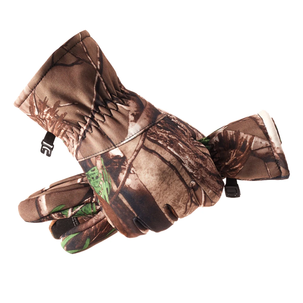 Winter fleece and thickened large cotton gloves for men for outdoor cycling