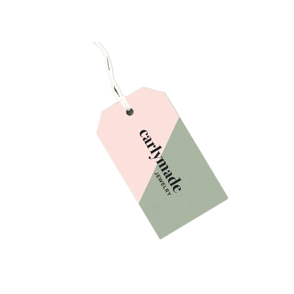 custom clothing tag  clothing hang tags woven cloth tag
